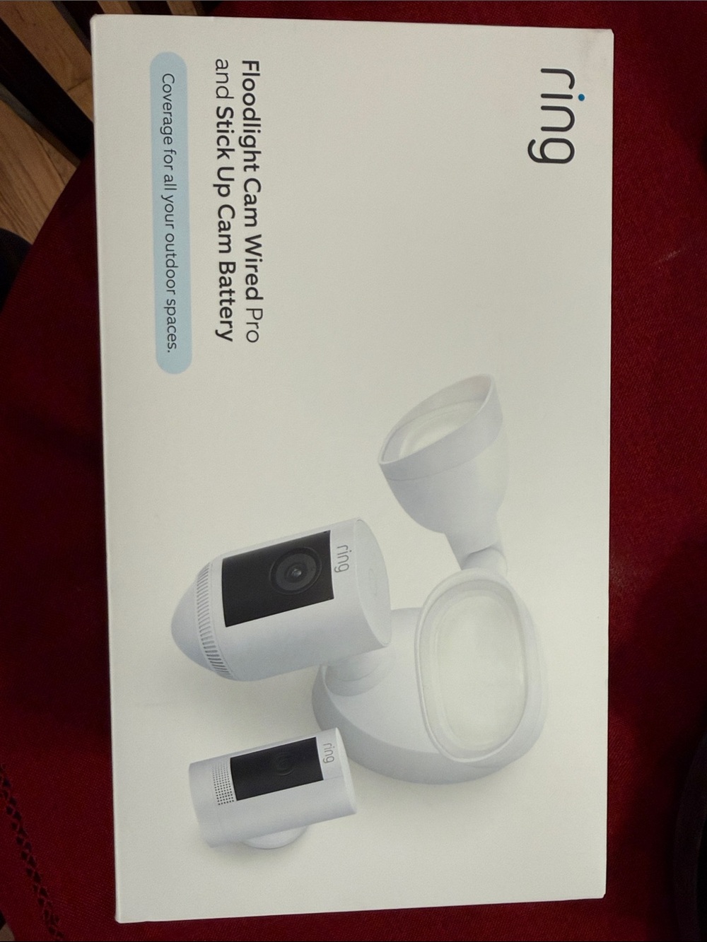 Ring Floodlight Cam wired pro and stick up cam battery